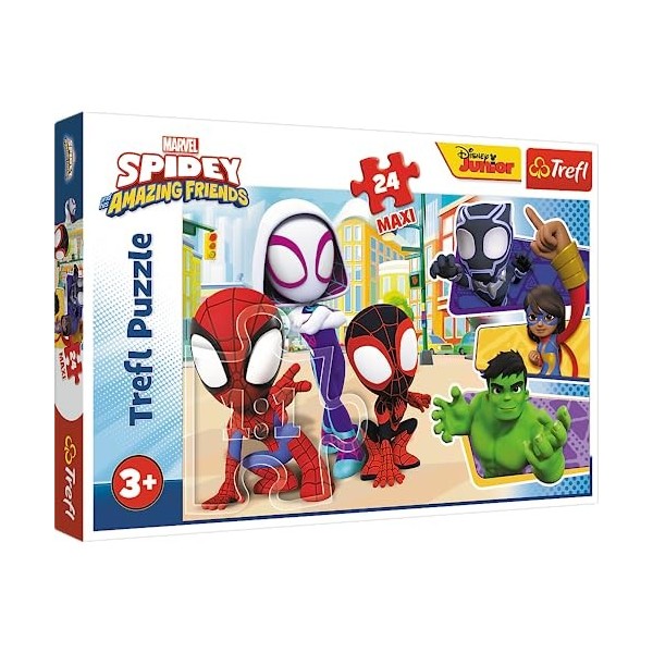 Trefl- Spidey and His Amazing Friends Marvel Puzzles pour Enfants, 14348