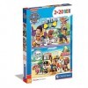 Clementoni Paw Patrol PatPatrouille-2x20 Enfant-boîte de 2 Puzzles 20 pièces -fabriqué en Italie, 3 Ans et Plus, 24779, No