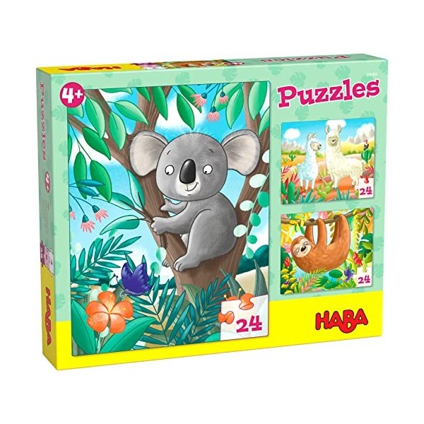 HABA - Puzzles Koala, paresseux - 4 ans et plus - 306480