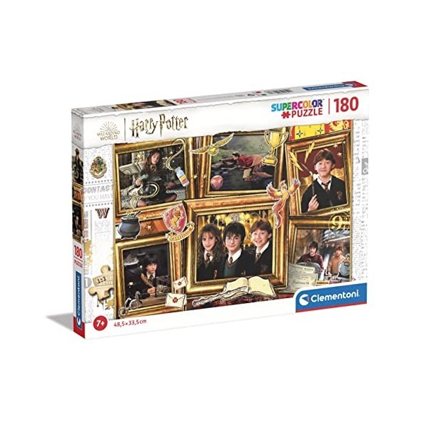 Clementoni- Harry Potter Supercolor Potter-180 Pièces, Enfants 7 Ans, Puzzle Dessin Animé-Fabriqué en Italie, 29781