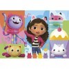 Clementoni- GabbyS Dollhouse Supercolor Dollhouse-2x60 Enfants 4 Ans, Boîte De 2 60 Pièces , Puzzle Dessin Animé-Fabriqué e