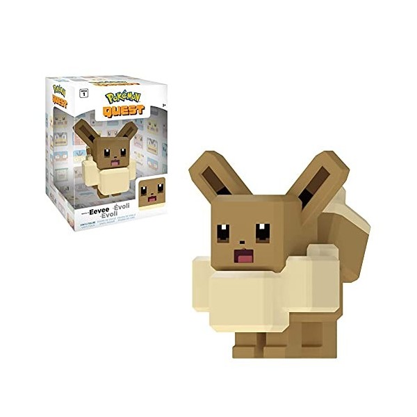 Bandai - Pokémon - Jeu Vidéo Pokémon Quest - Figurine Vinyle - Pikachu - Figurine de collection aux finitions détaillées - WT