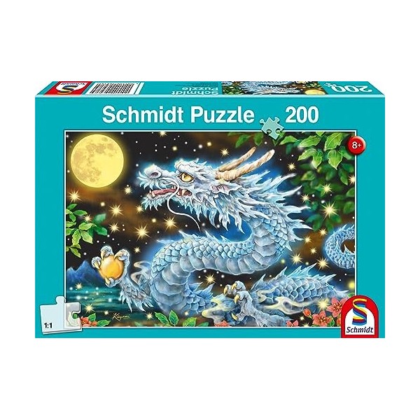 Schmidt Spiele 56438 Puzzle daventure de Dragon, 200 pièces pour Enfants, Coloré