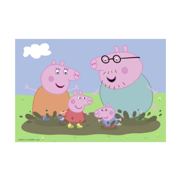 Ravensburger - Puzzle Enfant - Puzzles 2x24 p - La vie de famille - Peppa Pig - Dès 4 ans - 09082, Multicolore, moyen