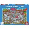 Schmidt Spiele 56453 Vue sur Le château des Chevaliers, Puzzle pour Enfants de 200 pièces, Coloré