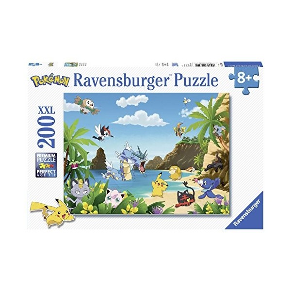 Ravensburger - Puzzle Enfant - Puzzle 200 p XXL - Attrapez-les tous ! - Pokémon - Dès 8 ans - 12840