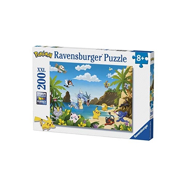 Ravensburger - Puzzle Enfant - Puzzle 200 p XXL - Attrapez-les tous ! - Pokémon - Dès 8 ans - 12840