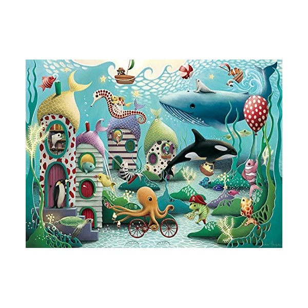 Ravensburger - Puzzle Enfant - Puzzle 100 p XXL - Merveilles sous-marines / Demelsa Haughton - Dès 6 ans - 12972