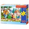 Castorland - B-06519-1 - Puzzle - Les Trois Petits Cochons - 60 Pièces