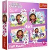 Trefl 4en1, 35 À 70 Pièces-Puzzles avec des Personnages de Contes de Fées, Niveaux de Difficulté, pour Les Enfants À Partir d