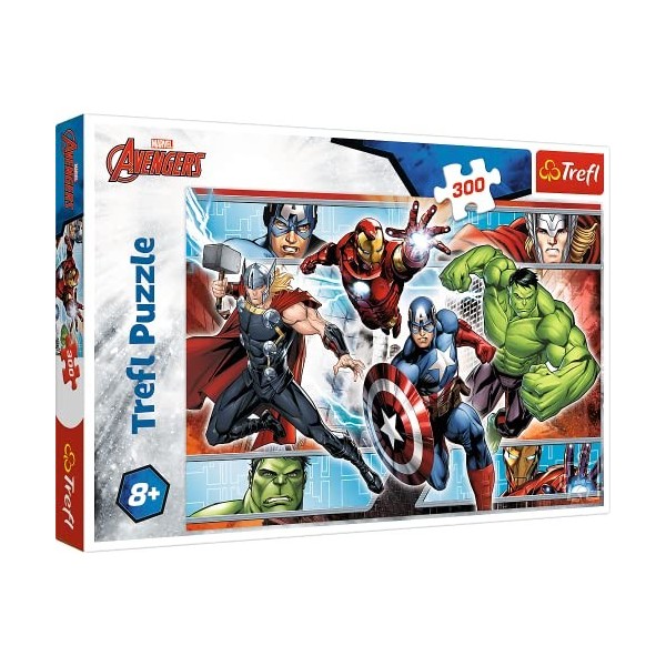 Trefl- Meister, Disney Cars 300 Pièces pour Les Enfants à partir de 8 Ans Puzzle, 23000, Avengers Marvel Avengers