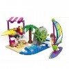 Modbrix Blocs de construction Beach Surf avec minifigurines, 165 blocs de serrage