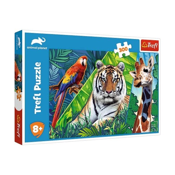 Trefl-300 Pièces Puzzle, 23007, Animaux étonnants