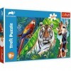 Trefl-300 Pièces Puzzle, 23007, Animaux étonnants