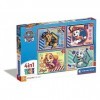 Clementoni - 21526 - Puzzle 4 en 1 - Pat Patrouille - 4 puzzles de 12, 16, 20 et 24 pièces - Jeu Educatif, de Réflexion et d