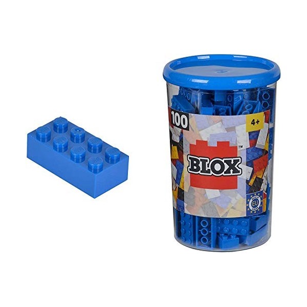 Simba - 104118915 - Ensemble de Blocs de Construction - Blox 8 - 100 Pièces - Blanc