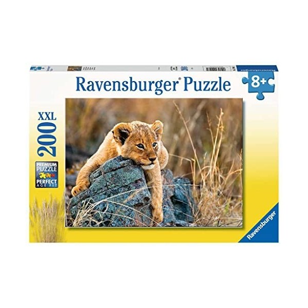 Ravensburger - Puzzle Enfant - Puzzle 200 p XXL - Le petit lionceau - Dès 8 ans - 12946