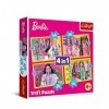 Trefl- Barbie Puzzle, 34626, Multicolour