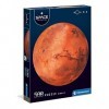 Clementoni Round Space Collection-Mars Adulte 500 pièces Marte, Rond-fabriqué en Italie, Puzzle planète, 35107, Multicolore