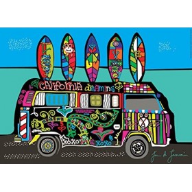 Educa - Puzzle de 500 pièces pour Enfants et Adultes | California Dreaming | Mesure : 48 x 34 cm | Inclut Fix Puzzle pour acc