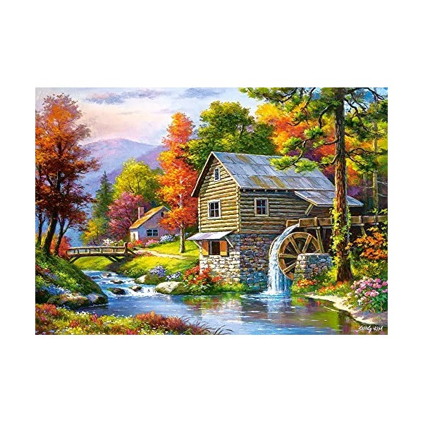 Castorland- Old Sutters Mill, Puzzle 500 pièces, B-52691, Multicolore, 35 x 25 x 5 cm