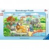 Ravensburger - Puzzle Enfant - Puzzle cadre 15 p - Excursion au Zoo - Dès 3 ans - 06116