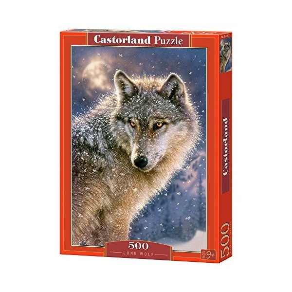 Castorland - B-52431 - Puzzle - Loup Solitaire - 500 Pièces