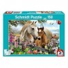 Schmidt Spiele 56421 Mare and Foal, 150 Pieces Childrens Puzzle, coloré