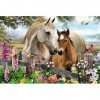 Schmidt Spiele 56421 Mare and Foal, 150 Pieces Childrens Puzzle, coloré