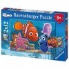 Ravensburger - 07556 - Puzzle Enfant Classique -Le monde de Nemo - 2 x 12 Pièces