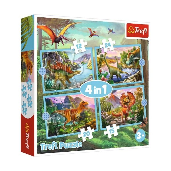 Trefl 1, 4, 12 à 24 Eléments-Puzzle, Différents Niveaux de Difficulté, Divertissement, pour Enfants à partir de 3 Ans, 34609,