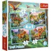 Trefl 1, 4, 12 à 24 Eléments-Puzzle, Différents Niveaux de Difficulté, Divertissement, pour Enfants à partir de 3 Ans, 34609,