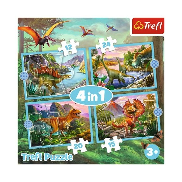 Trefl 1, 4, 12 à 24 Eléments-Puzzle, Différents Niveaux de Difficulté, Divertissement, pour Enfants à partir de 3 Ans, 34609,