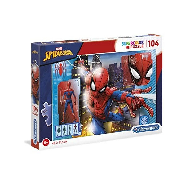 Clementoni- Supercolor Collection-Spider-Man-104 pièces- 27118