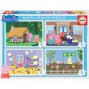 Educa - Peppa Pig Super Puzzles pour Enfants | 2 x 25 pièces en Bois. Recomendado a partir de 3 años 18078 