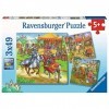 RAVENSBURGER PUZZLE- Tiere Ravensburger 05150 Puzzle pour Enfants à partir de 5 Ans Motif Tournoi de Chevalier au Moyen-Âge 3