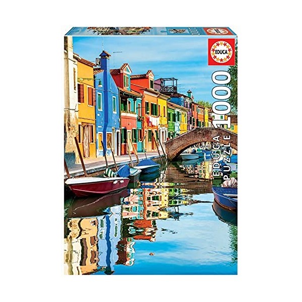 Educa - Puzzle de 1000 pièces pour Adultes | Burano. Comprend Fix Puzzle Tail pour laccrocher Une Fois lassemblage terminé.