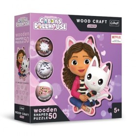 Trefl- Wood Craft Gabby Puzzle, 20202, Multicolour