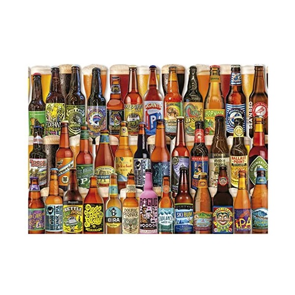 Educa - Bières Artisanales | 500 pièces Puzzle. Mesure Une Fois monté: 48 x 34 cm. Comprend Fix Puzzle Tail pour laccrocher 