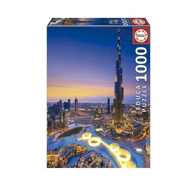 Educa - Burj Khalifa | Puzzle de 1000 pièces. Mesure : 48 x 68 cm. Comprend Fix Puzzle Tail pour laccrocher Une Fois lassem