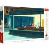 Trefl - Nighthawks, Edward Hopper - 1000 éléments, Art Collection, Art, Peinture Américaine, pour Adultes et Enfants à Partir