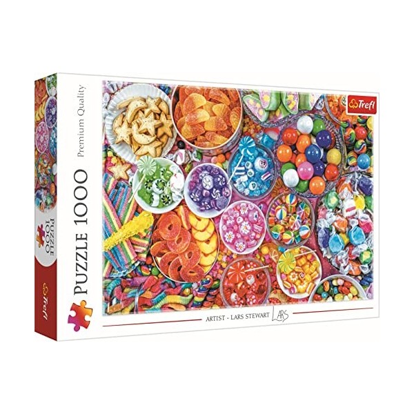 Trefl 1000 Elements Colorés, DIY, Divertissement Créatif, Bonbons, Gelées, Sucettes, Puzzles Classiques pour Adultes et Enfan