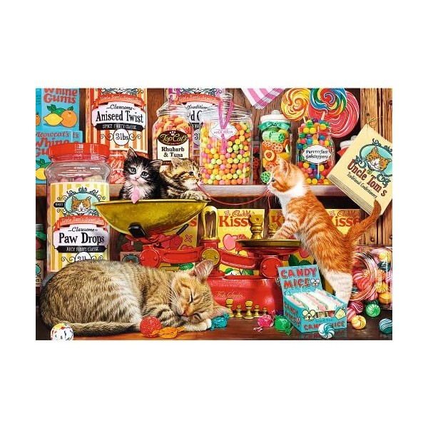 Trefl Bonbons Chatons Doux pour Les Admirateurs DIY Puzzle Divertissement Créatif Cadeau Amuesment, 10630, La Douceur du Chat