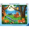 Ravensburger - Puzzle Enfant - Puzzle cadre 30-48 p - Les petits animaux sendorment - Dès 4 ans - 05146