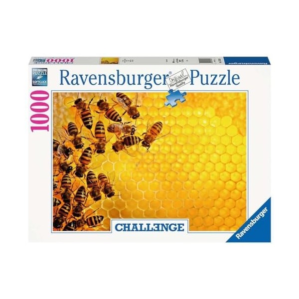 Ravensburger - Puzzle 1000 pièces - La ruche aux abeilles Challenge Puzzle - Adultes et enfants dès 14 ans - Puzzle de qual