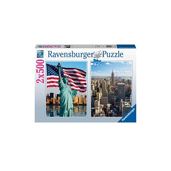 Puzzle 2x500 Pieces - New-York - Puzzle Adultes Ravensburger - des 10 Ans - 17289