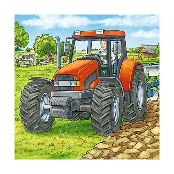 Ravensburger - Puzzle enfant - Machines Agricoles - 3X49 Pièces