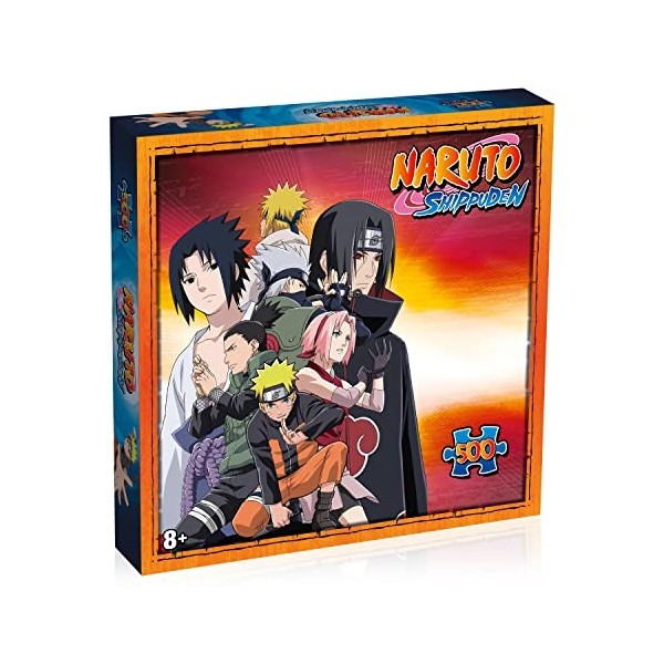 Winning Moves- Puzzle Naruto Shippuden Ninjas DE Konoha 500 Pieces, WM02953-ML1-6, KONOHA-500P, 340 x 500 mm
