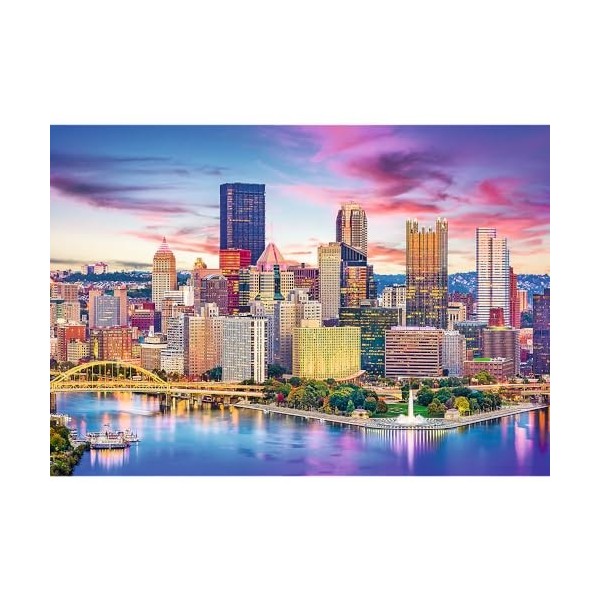 Trefl- Las Lajas Sanctuaire, Colombie Paysage Urbain, Les Gratte, 10723, Pittsburgh, Pennsylvanie, Les États-Unis-Puzzle 1000