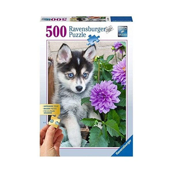 Ravensburger - 136827 - Puzzle Charmant Husky 500 Pièces